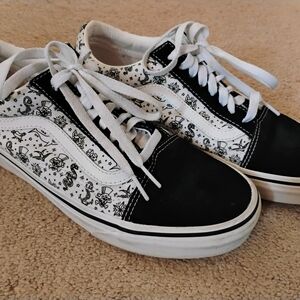 Vans Black and White Women's Sneakers